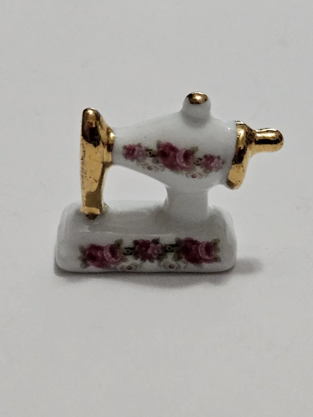 Dollhouse Miniature Sewing Machine Reutter Porcelain